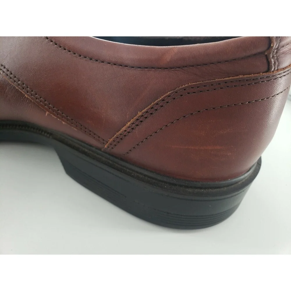 Ecco Men's Brown Leather Lace Up Oxfords Shoes Size EUR 47/ US 13